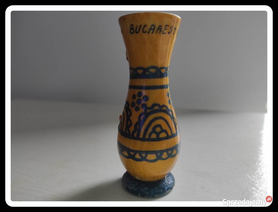 Pamiątka wazonik miniaturka Bucarest Roumanie Płock