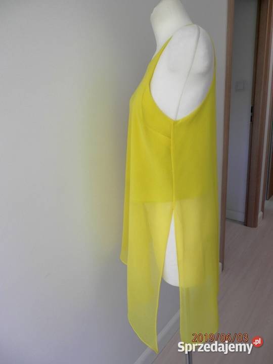Tunika River Island Cytrynowa Żółta Neonowa Łomża