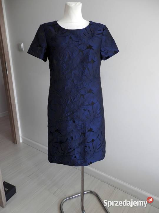 Sukienka Żakardowa Wizytowa Imprezowa Trapezowa podlaskie