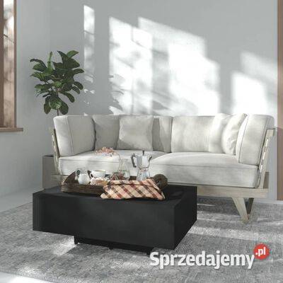 Stolik kawowy czarny 85x55x31 materiał