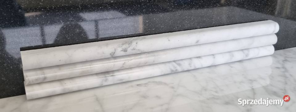 WAŁEK OZDOBNY ŚCIENNY BIANCO CARRARA POLEROWANY dolnośląskie Bielawa