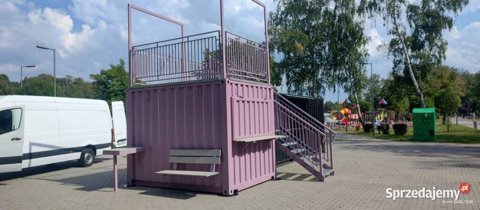 Kontener gastronomiczny RÓŻOWY z
antresolą śląskie Tarnowskie Góry