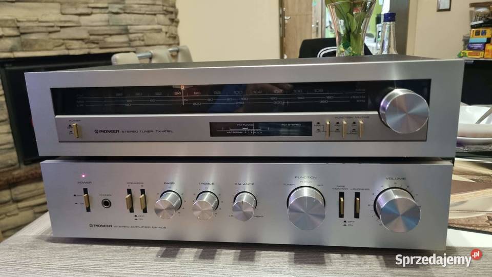 Wzmacniacz Pioneer SA408 plus tuner Pioneer Wzmacniacze i pokrewne łódzkie Warta