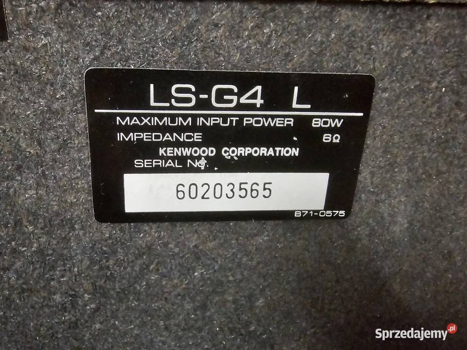kolumny stereo KENWOOD LSG4 moc 80W x 2 Kraków sprzedam