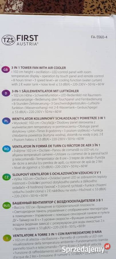 wentylator kolumnowy First Kraków sprzedam
