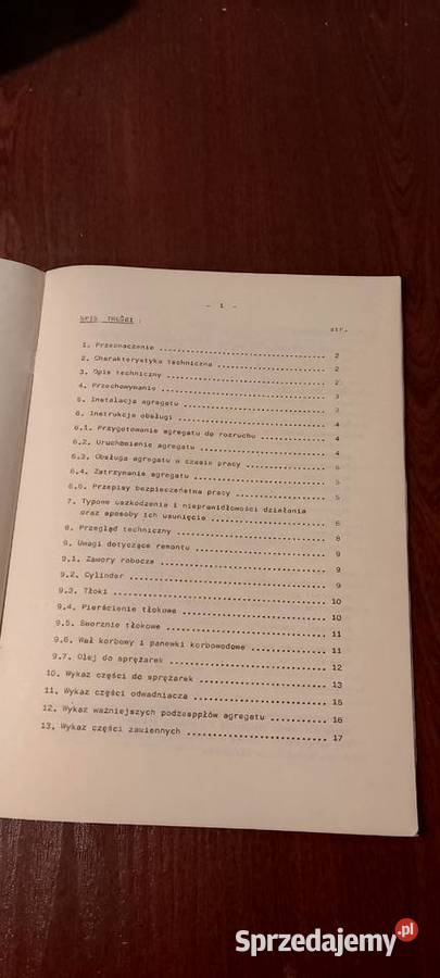 dtr agregat sprężarkowy typ WANED Kultura i Rozrywka Kraśnik