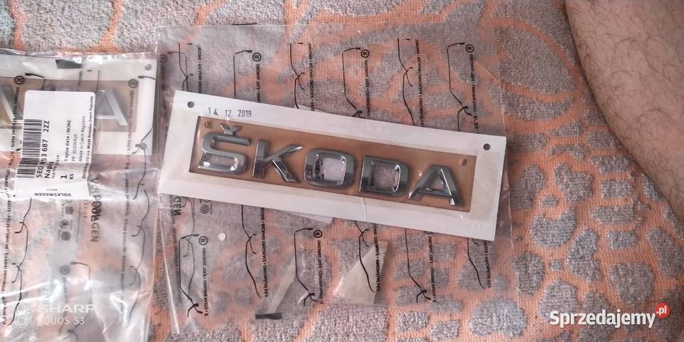 Skoda Octavia III Logo napisy klapy tylniej Łódź