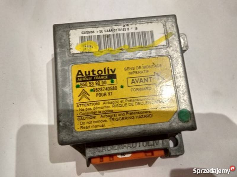 Sensor Airbag Citroen Xsara 9628740580 550539000 Margonin sprzedam
