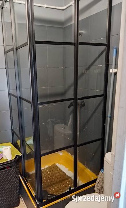 Czarna kabina prysznicowa 80x80x190 Poznań