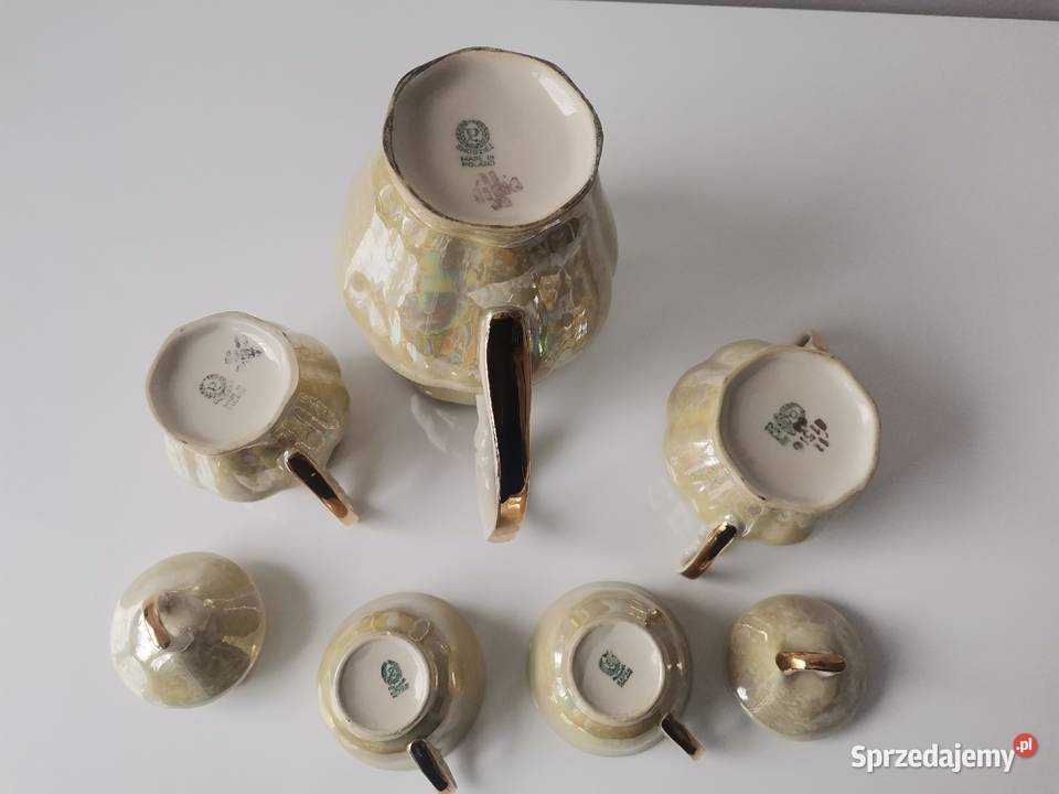 Stara porcelana Chodzież serwis kawowy 1500 Porcelana i szkło śląskie Katowice