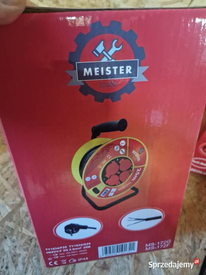 PRZEDŁUŻACZ BĘBNOWY 25m 3x25 NA BĘBNIE BUDOWLANY Głogowa