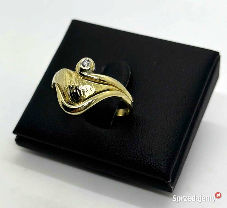 Złoty Pierścionek z Diamentem pr 585 283g R22 Elbląg