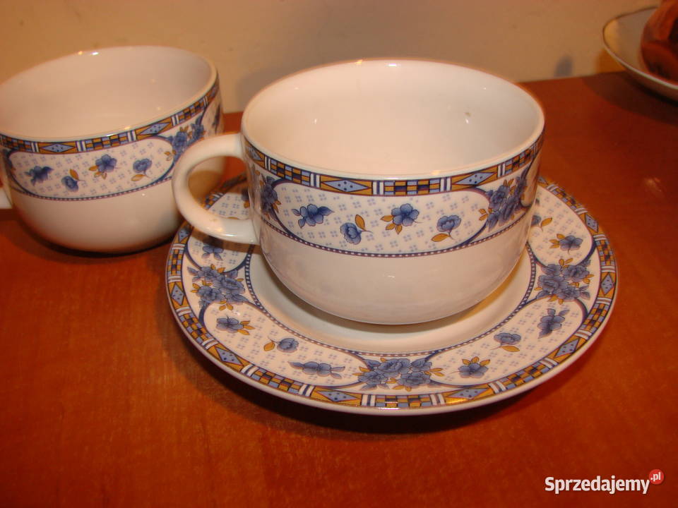 Beauregard porcelana Filiżanki i spodki Pruszcz Gdański