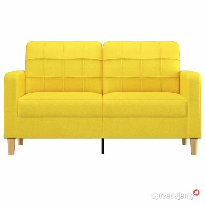 Sofa 2osobowa jasnożółta 140 tapicerowana Sofy i kanapy Warszawa