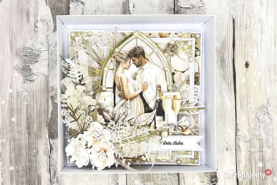 Pamiątka Ślubu Kartka 3D Gorzów Wielkopolski