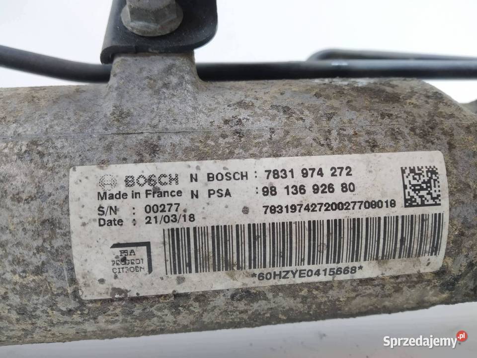 MAGLOWNICA PRZEKŁADNIA EXPERT JUMPY 9813692680 Przekładnie kierownicze świętokrzyskie sprzedam