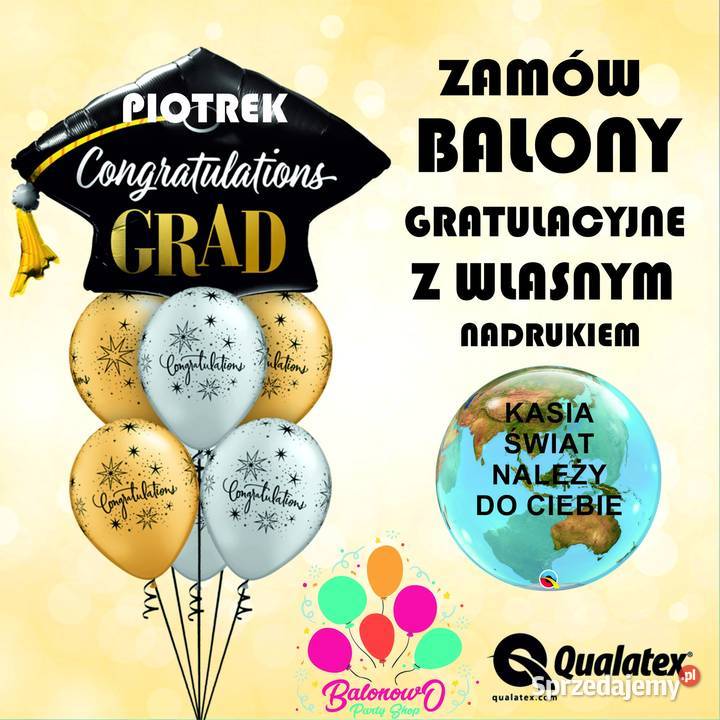 balony cyfry balony z helem Katowice