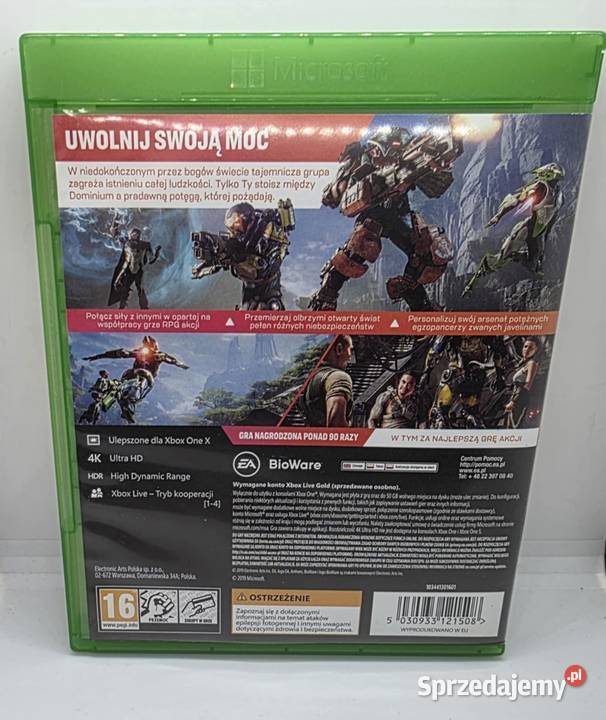 Gra Anthem Xbox One Elbląg