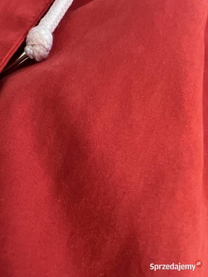 Czerwona kurtka matowa parka Cropp HIT podkarpackie Jasło