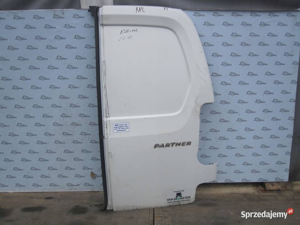 PEUGEOT PARTNER II 14r drzwi prawe tył Drzwi