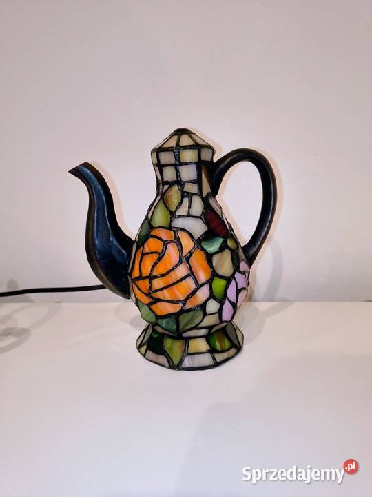 Tiffany lampa witrażowa stołowa nocna biurowa Zaręba