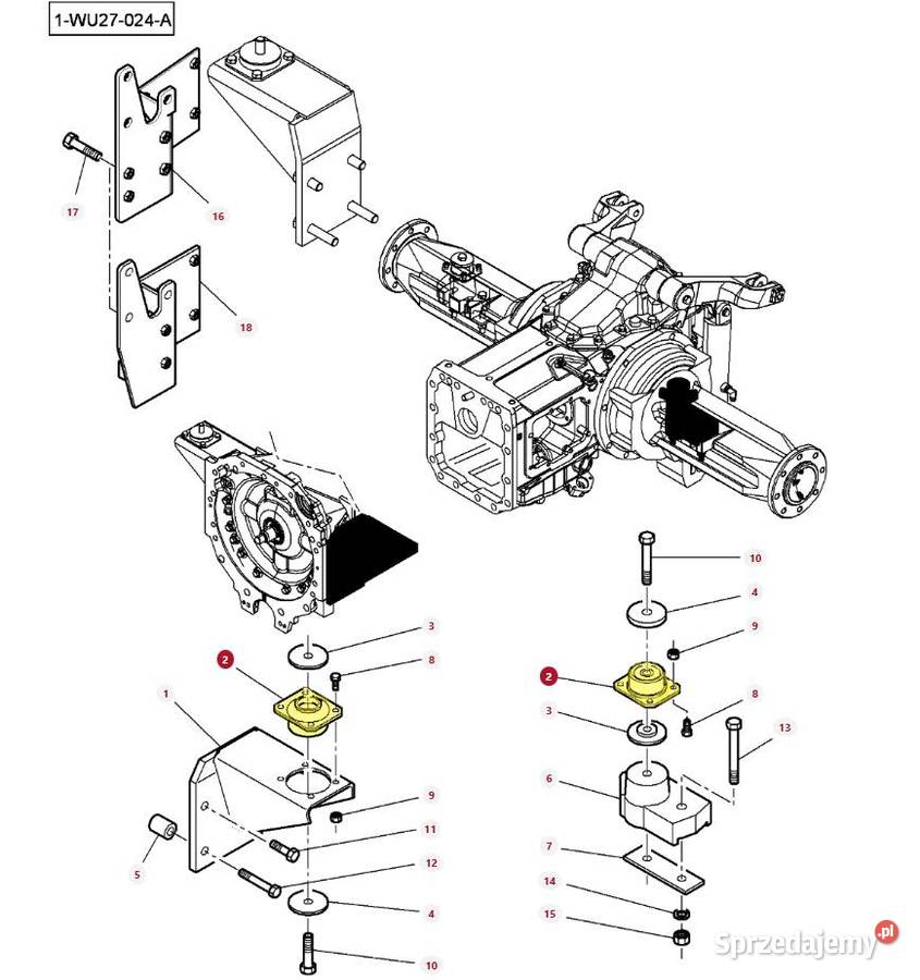 Poduszka zawieszenia kabiny Massey Ferguson Białystok