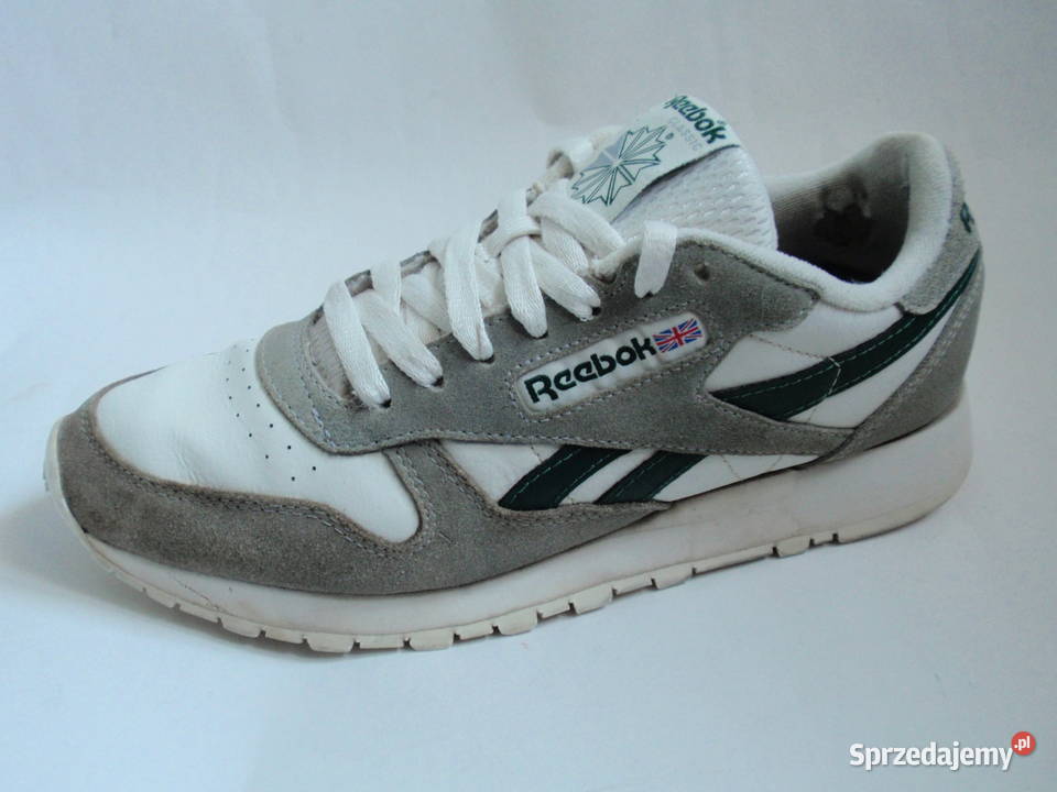 Buty Reebok classic Leather biało szare EUR 405 Kielce
