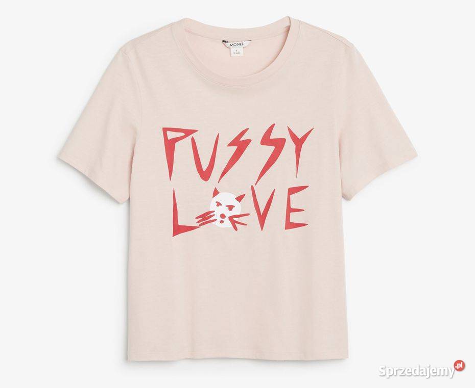 tshirt MonkiPussyLove koszulka top 0491604024P Rozmiar 36(S) Zamość sprzedam