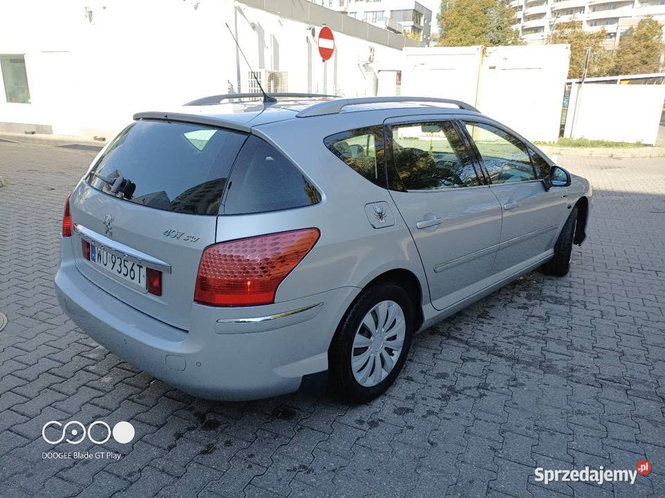 Peugeot 407 SW kombi panorama przebieg 214 Zarejestrowany w Polsce mazowieckie Warszawa