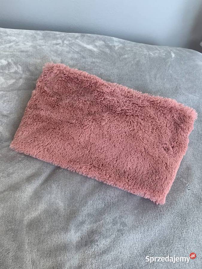 Miękki szal komin pluszowy różowy NOWY podkarpackie Jasło