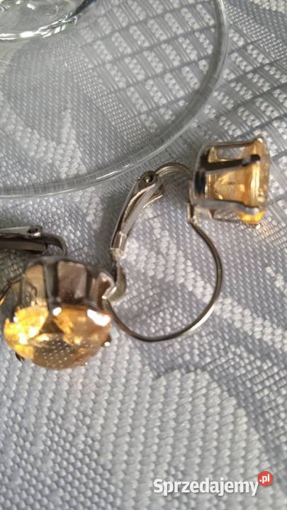 KOLCZYKI SREBRZONE Z CYRKONIĄ SZLIFOWANĄ W Piła