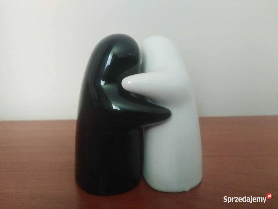 Solniczko Pieprzniczki Zakochane Duszki Porcelana i szkło