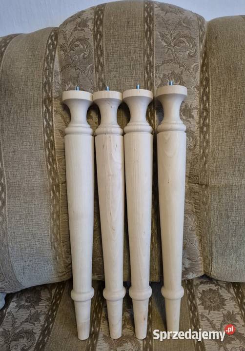 Nogi toczone z drewna do komody Mława