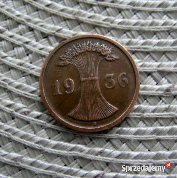 Niemcy 2 Reichspfennig 1936r D Kalisz