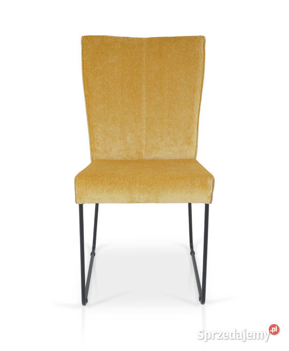 Krzesło Na płozach Czarny mat Tkanina Aqua Clean Katowice