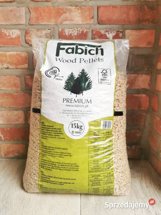 Pellet drzewny Fabich kl A1 Dostawa Raty 0 Opał Gościno