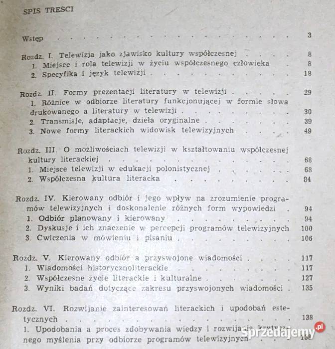 Telewizja w kształceniu kultury literackiej