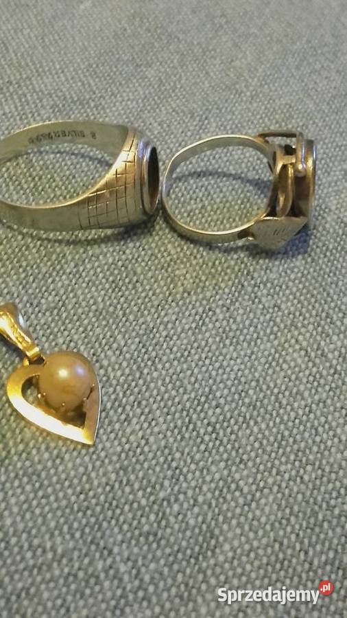 Warmet srebro stare sygnet pierścionki wisiorek Nowy Sącz