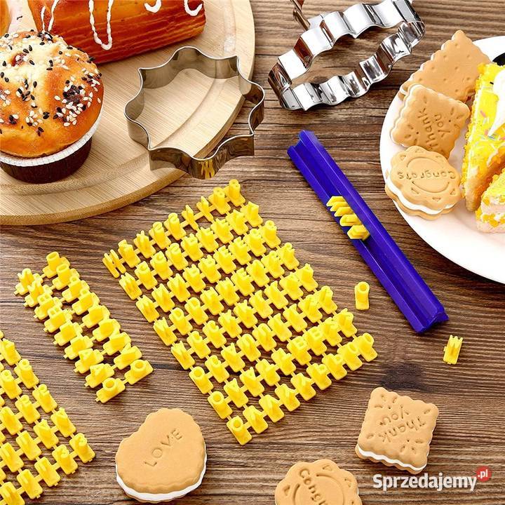 Forma z literami do robienia nadruku na Akcesoria cukiernicze Płock