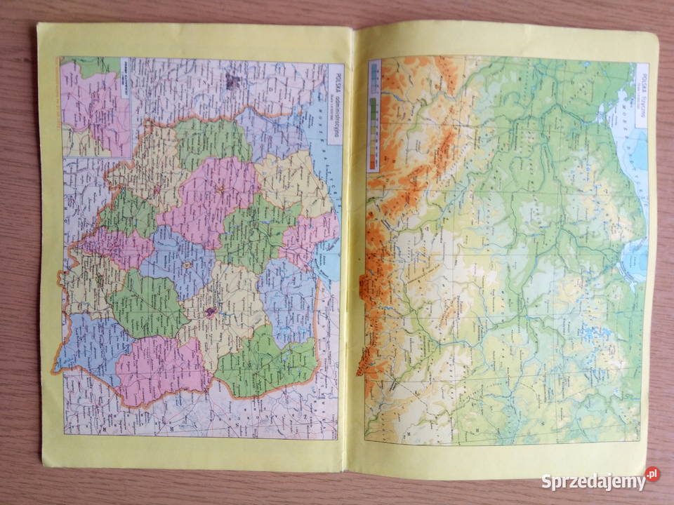 Zbiór map załącznik do Teno z 1974r Dom książki śląskie Dąbrowa Górnicza