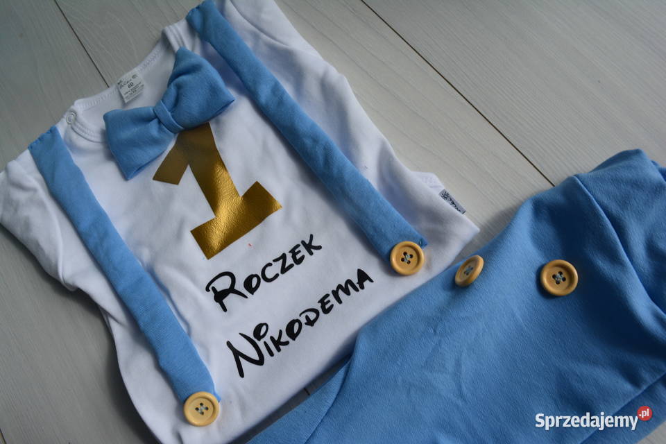 Komplet elegancik na roczek urodziny Waćmierz