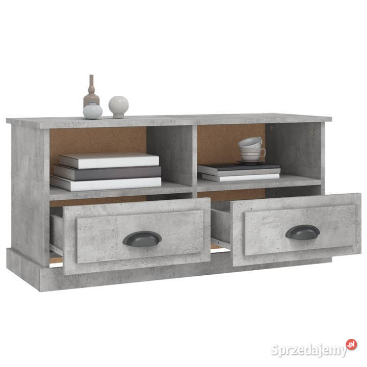 Szafka pod TV szarość betonu 93x355x45 WM816468 sprzedam