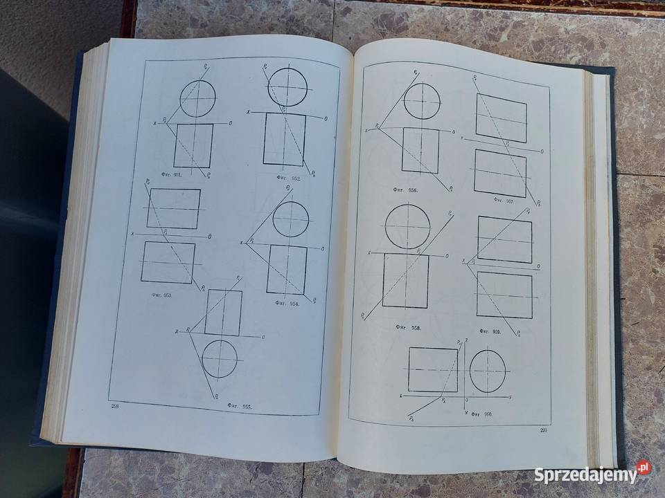 Stara książka zsrr zbiór zadań z geometrii Tczew