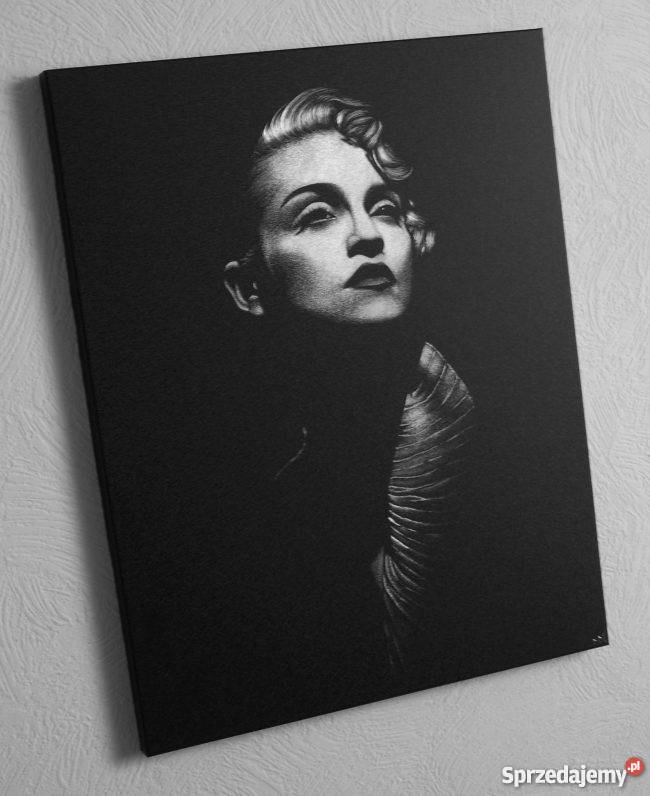 Madonna Obraz ręcznie grawerowany w blasze