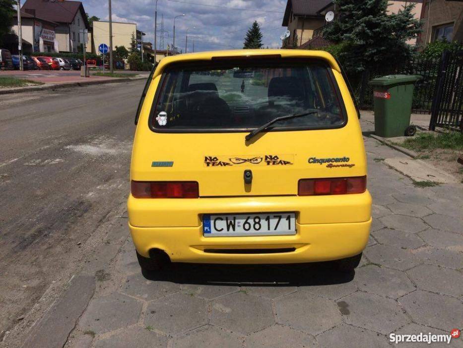 Fiat Cinquecento Sporting z oryginalnym pakietem mazowieckie Płock