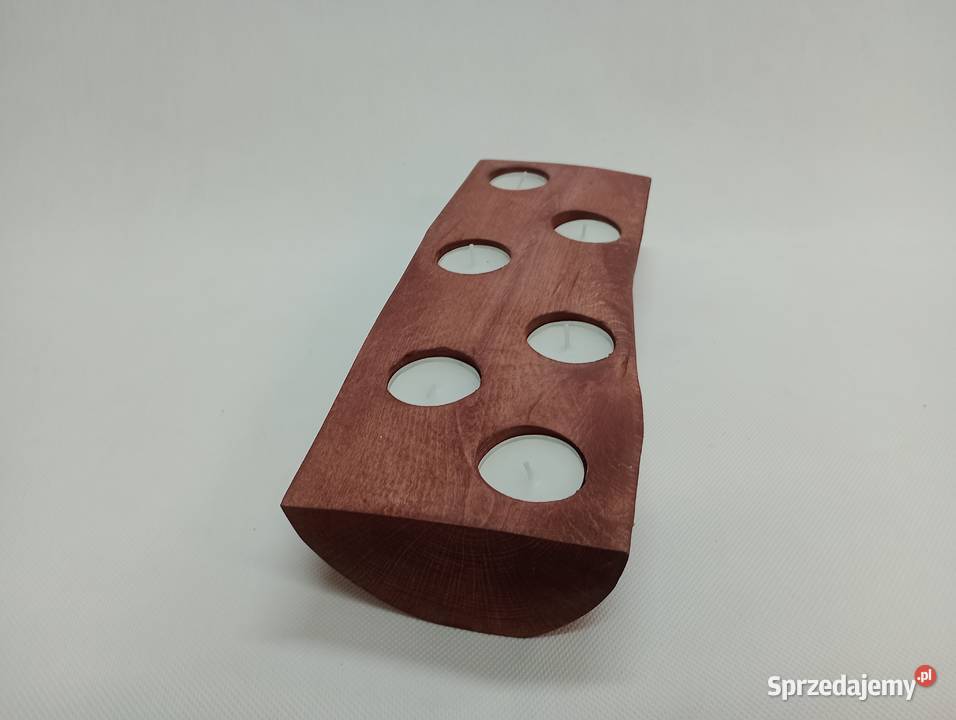 ŚWIECZNIK Z DREWNA TEALIGHT PODGRZEWACZE BUK Żagań sprzedam