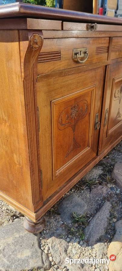 Drewniana komoda duża Kamieniec Ząbkowicki