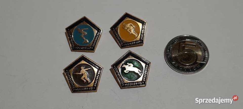 odznaki 4 Olimpiada Moskwa 1980 Rosja ZSRR 11 Pozostałe mazowieckie Warszawa