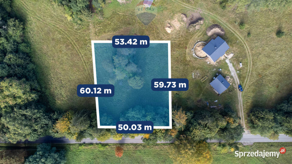 Działka jeziorem w Cetuniu 50m Cetuń