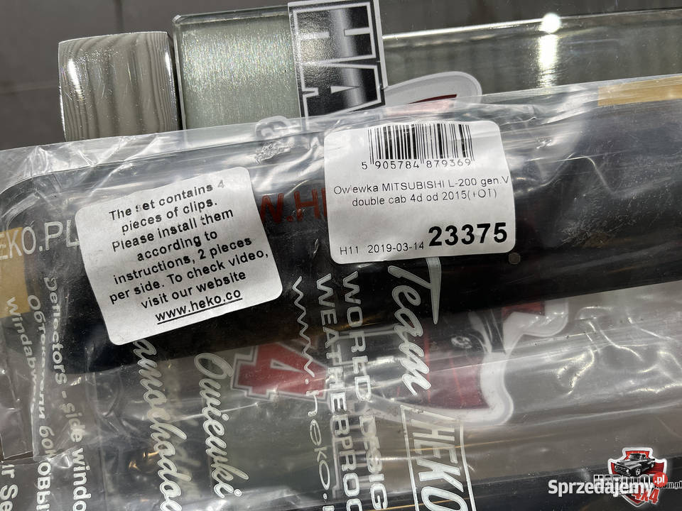 Owiewki HEKO komplet MITSUBISHI L200 Pasłęk